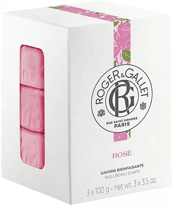 Roger&amp;Gallet Rose Perfumed Soaps (soap/3x100g) Set