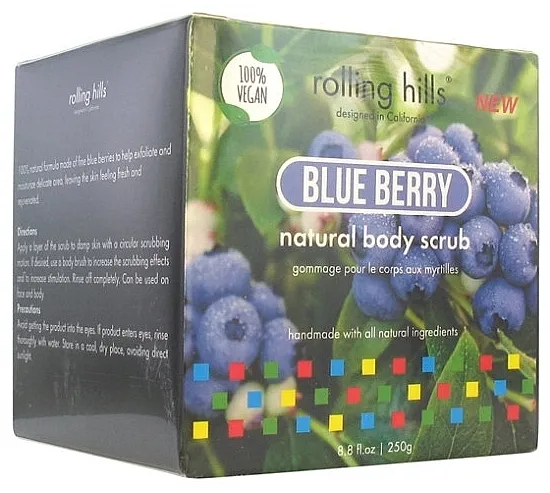Rolling Hills Gommage Corps Naturel Piling za tijelo "Borovnica"