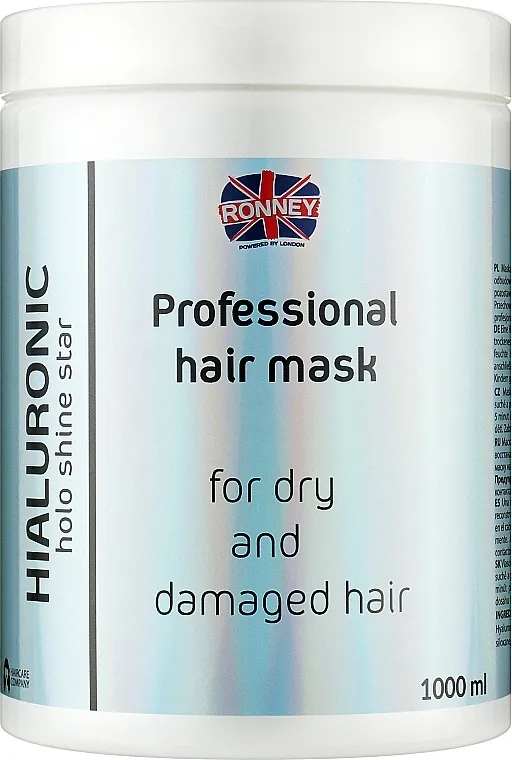 Ronney Professional Holo Shine Star Hialuronic Mask Hidratantna maska sa hijaluronskom kiselinom za suvu i oštećenu kosu