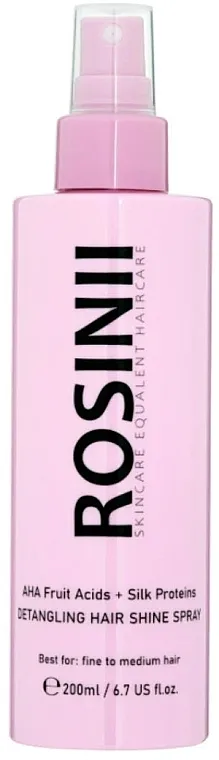 Rosinii AHA Fruit Acids + Silk Proteins Detangling Hair Shine Spray Sprej za raščešljavanje i sjaj kose