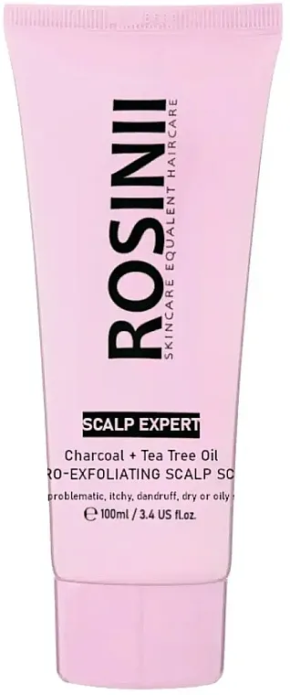 Rosinii Scalp Expert Charcoal + Tea Tree Oil Micro-Exfoliating Scalp Scrub Scrub vlasišta