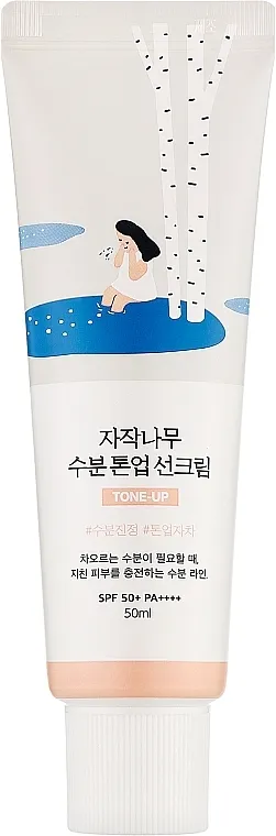 Round Lab Birch Juice Moisturizing Tone-Up Sunscreen SPF50+ PA++++ Krem za sunčanje