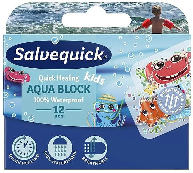 Salvequick Aqua Block Kids Slices Dječji flasteri