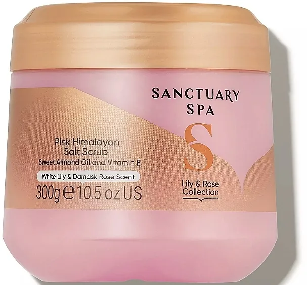 Sanctuary Spa Pink Himalayan Salt Scrub Terapijski piling za telo Ljiljan i ruža