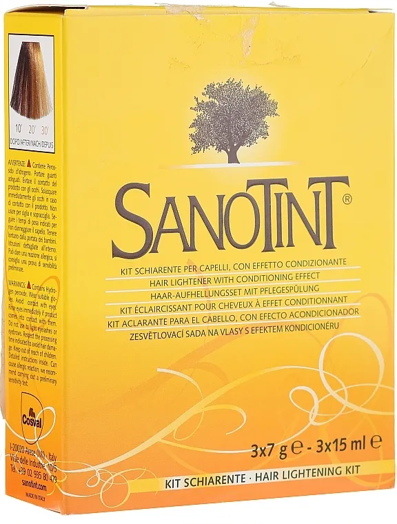 Sanotint Lightening Kit (lightner/3x7g + activator/3x15ml) Set za posvjetljivanje