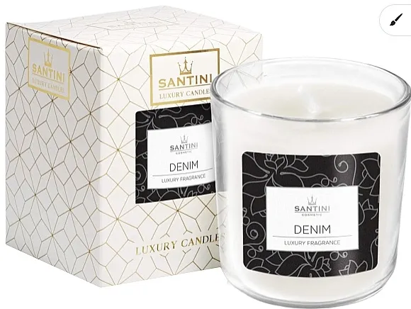Santini Cosmetic Luxury Candle Mirisna sveća Denim