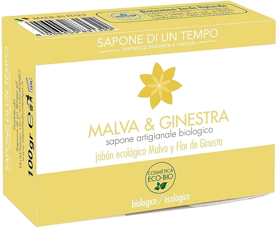 Sapone Di Un Tempo Organic Soap Mallow And Broom Organski sapun "Sljez i metla"