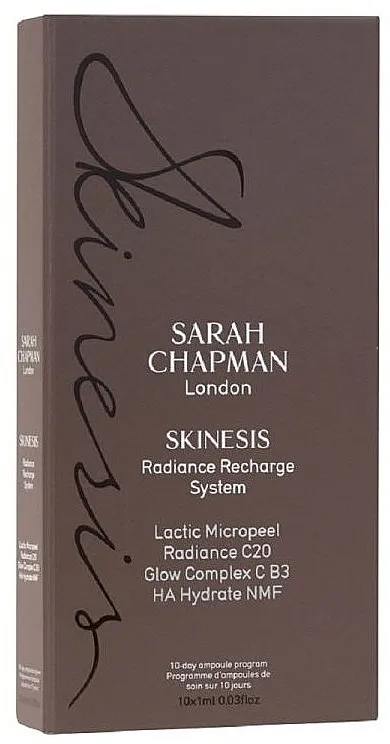 Sarah Chapman Skinesis Radiance Recharge System Ampule za lice, 10 dana