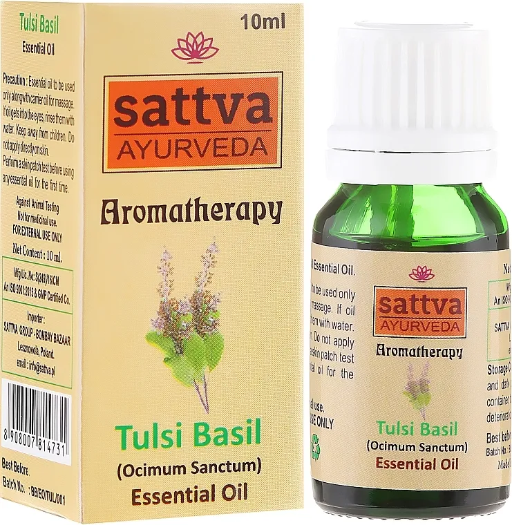 Sattva Ayurveda Tulsi Basil Essential Oil Eterično ulje