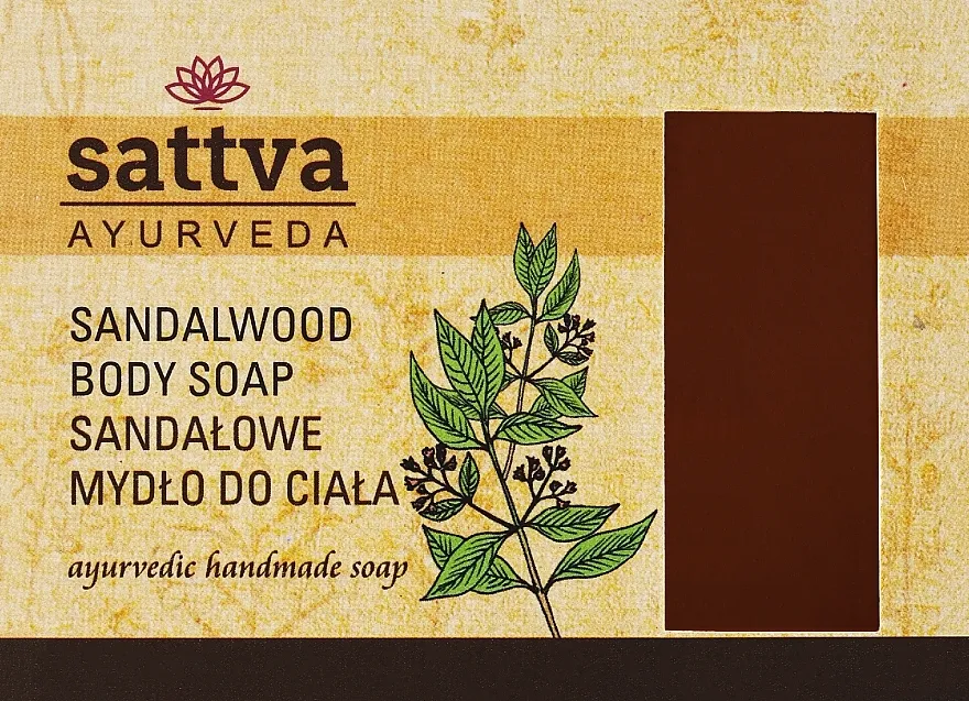 Sattva Hand Made Soap Sandalwood Sapun