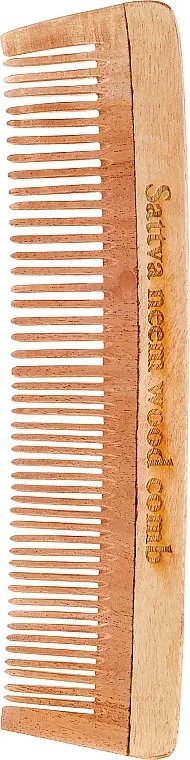 Sattva Neem Wood Comb Češalj za kosu drveni, 19 cm