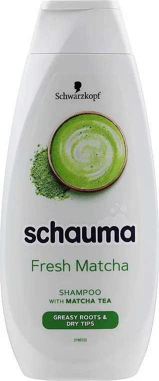 Schauma Fresh Matcha Shampoo Šampon za masno korenje i suve vrhove
