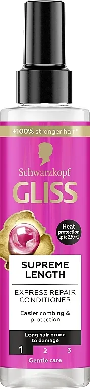 Schwarzkopf Gliss Kur Supreme Length Conditioner Ekspresni regenerator za intenzivnu obnovu kose