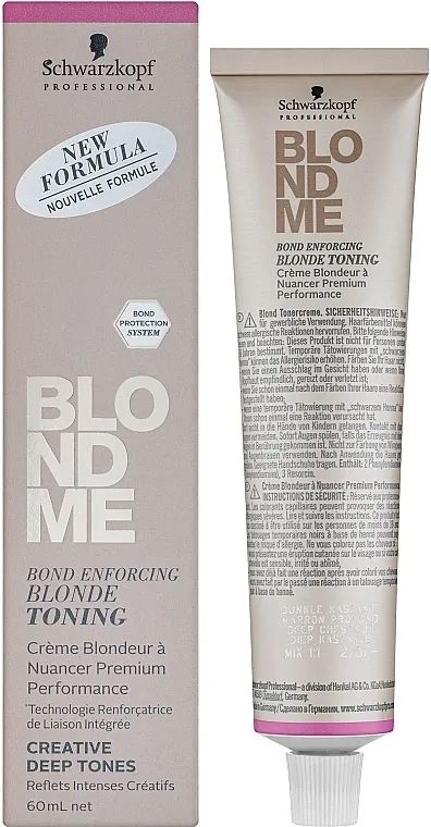 Schwarzkopf Professional BlondMe Deep Tones Blonde Toning Tamni krema-toner za kosu