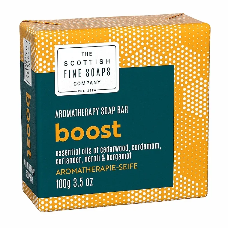 Scottish Fine Soaps Aromatherapy Soap Bar Boost Aromaterapijski sapun