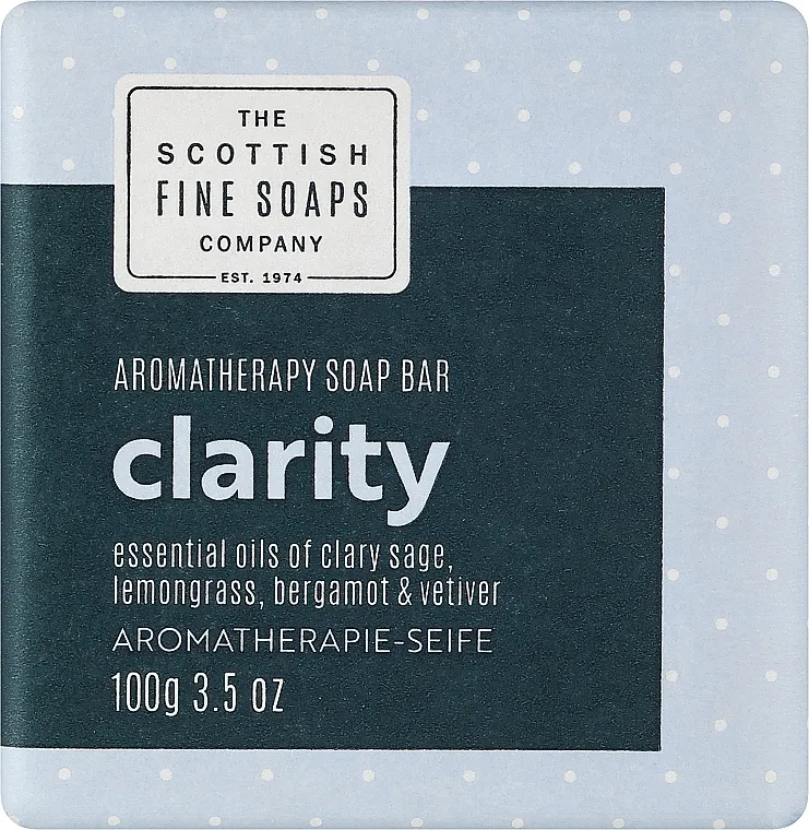 Scottish Fine Soaps Aromatherapy Soap Bar Clarity Aromaterapijski sapun "Clarity"