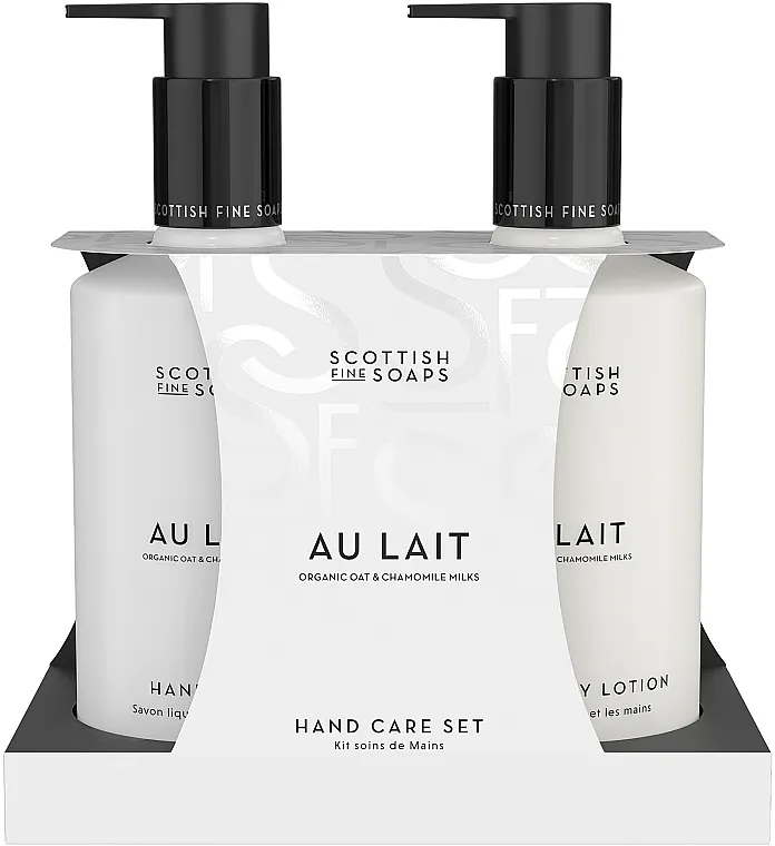 Scottish Fine Soaps Au Lait Hand Set (soap/300ml + h/lot/300ml)