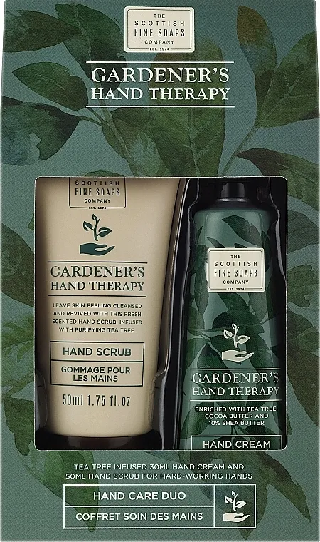 Scottish Fine Soaps Gardeners Therapy Hand Care Duo (scr/50ml + cr/30ml) Set