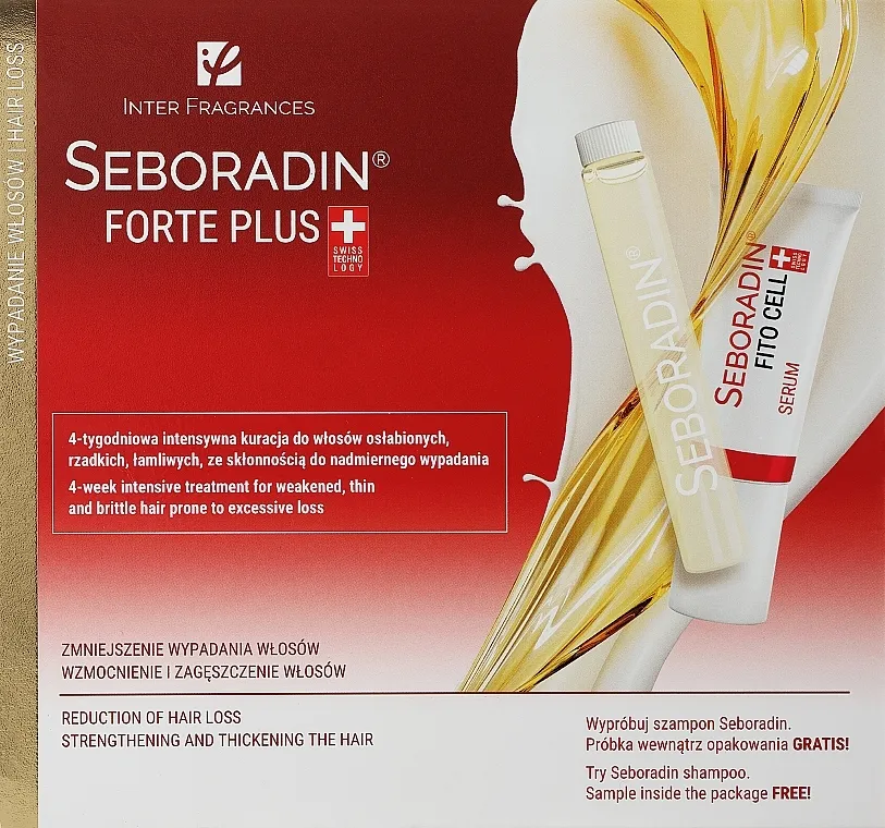 Seboradin Forte Plus (h/ampules/24x5.5ml + ser/4x6g) Set