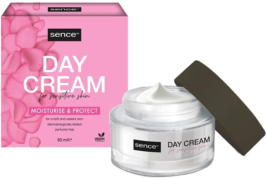 Sence Day Cream For Sensitive Skin Moisturise &amp; Protect Dnevna krema za osetljivu kožu