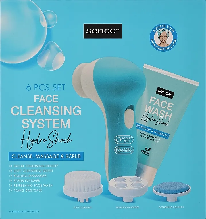 Sence Face Cleansing System Hydro Shock Set za čišćenje lica, 6 komada