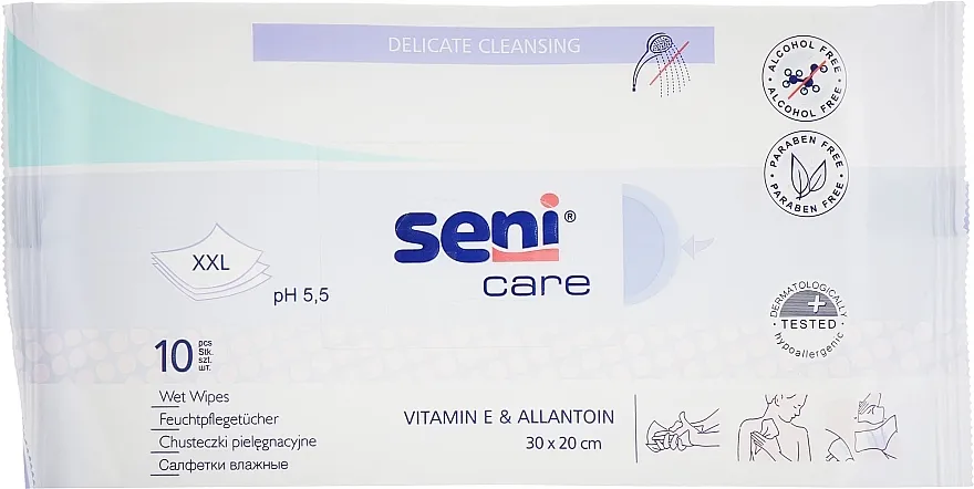 Seni Care Vlažne maramice, 10 kom.