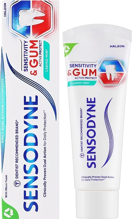 Sensodyne Sensitivity And Gum Caring Mint Pasta za zube "Osetljivost zuba i zaštita desni" sa ukusom mente