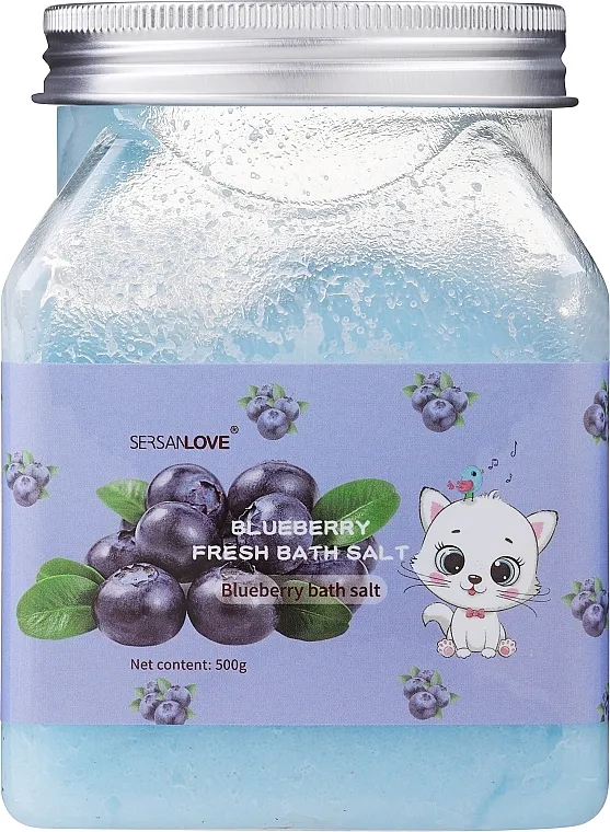 Sersanlove Blueberry Fresh Bath Salt Piling za telo sa morskom soli i ekstraktom borovnice
