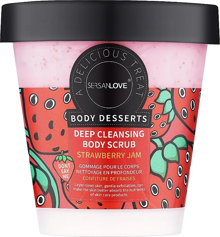 Sersanlove Body Desserts Deep Cleansing Body Scrub Strawberry Piling za tijelo