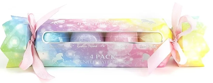 Sersanlove Love Skin Unicorn Candy (bath bombs/4x100g) Set mirisnih kuglica za kupanje