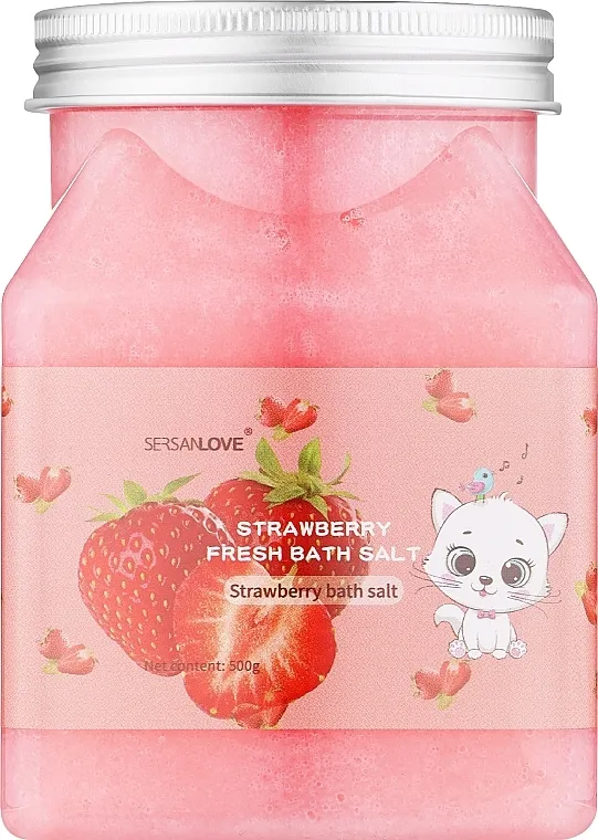 Sersanlove Strawberry Fresh Bath Salt Piling za telo sa morskom soli i ekstraktom jagode