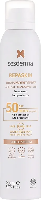 SesDerma Laboratories Repaskin Aerosol Spray SPF50 Sprej za zaštitu od sunca za tijelo