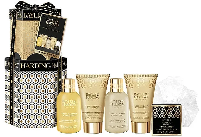 Set, 6 proizvoda Baylis &amp; Harding Sweet Mandarin &amp; Grapefruit Luxury Pamper Present Gift Set