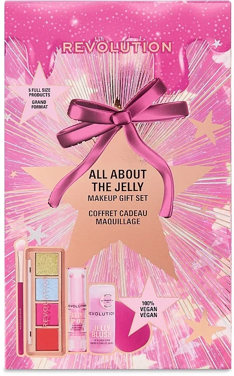 Set, 6 proizvoda Makeup Revolution All About The Jelly Makeup Gift Set