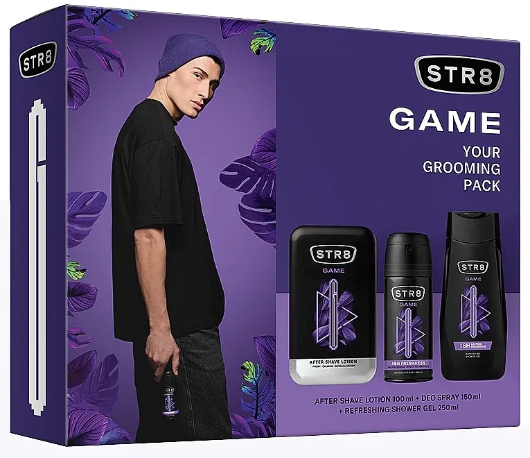 Set (ash/lot/100ml + deo/150ml + sh/gel/250ml) STR8 Game