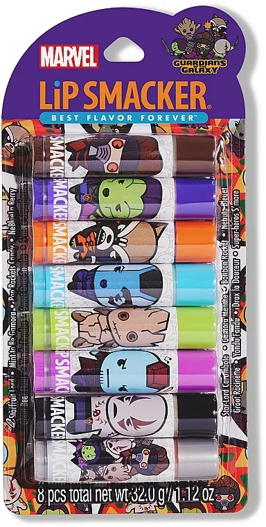 Set balzama za usne, 8 proizvoda Lip Smacker Marvel Guardians Of The Galaxy