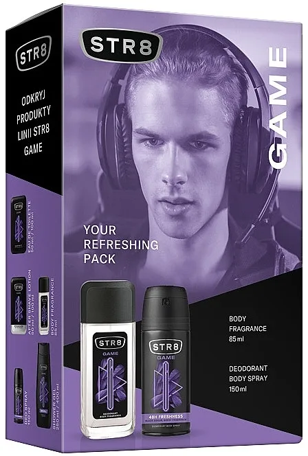 Set (b/spray/85ml + deo/150ml) STR8 Game