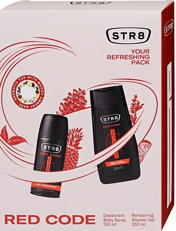 Set (deo/150ml + sh/gel/250ml) STR8 Red Code