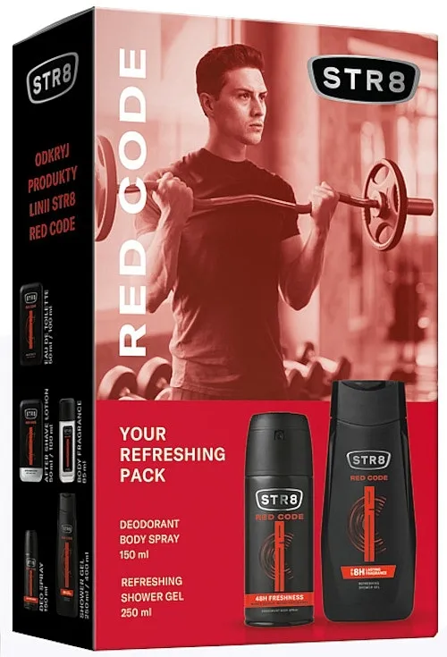 Set (deo/150ml + sh/gel/250ml) STR8 Red Code