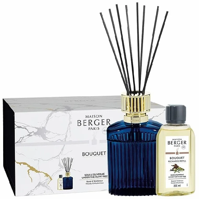 Set (diff/1pcs + reffil/200ml) Maison Berger Alpha Blue Under The Olive Tree