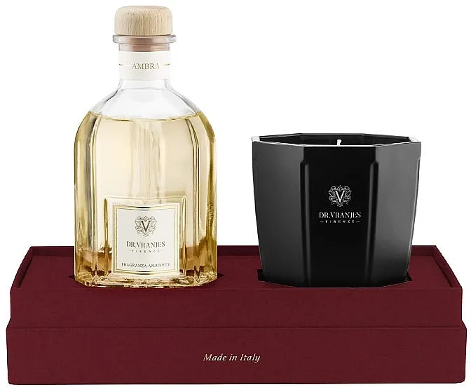 Set (diffuser/250ml + candle/200g) Dr. Vranjes Ambra Candle Gift Box