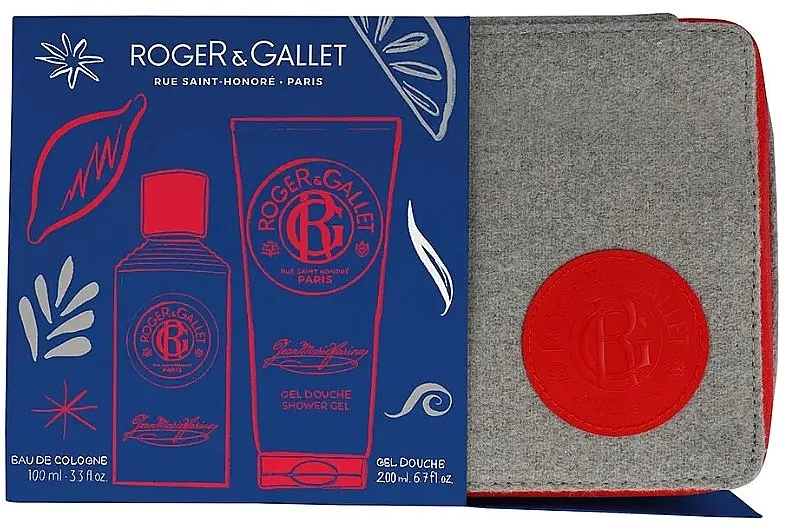 Set (edc/100ml + gel za tuširanje/200ml + neseser/1kom) Roger&amp;Gallet Jean Marie Farina