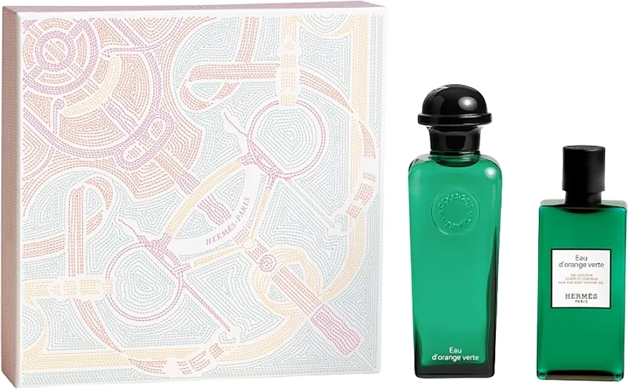 Set (edc/100ml + sh/gel/80ml) Hermes Eau D`Orange Verte