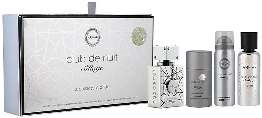 Set (edp 30 ml + deo/štap 75 g + b/spray 50 ml + h/mist 55 ml) Armaf Club de Nuit Sillage