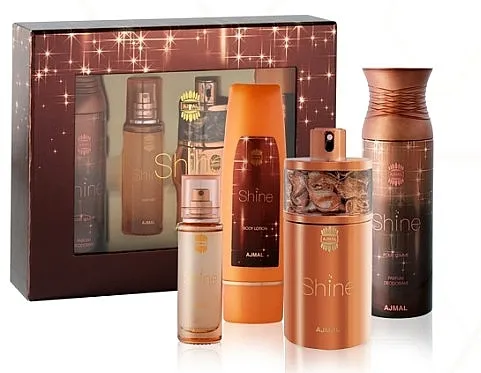 Set (edp 75 ml + deo 200 ml + b/losion 100 ml + h/magla 30 ml) Ajmal Shine