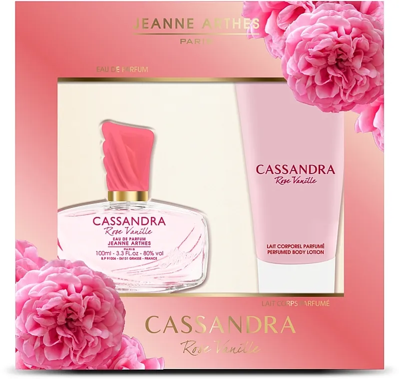 Set (edp/100ml + b/losion/150ml) Jeanne Arthes Cassandra Rose Vanille
