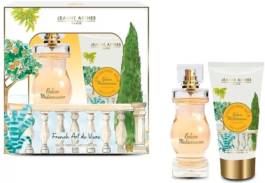 Set (edp/100ml + b/lot/150ml) Jeanne Arthes Collection Azur Balcon Mediterraneen