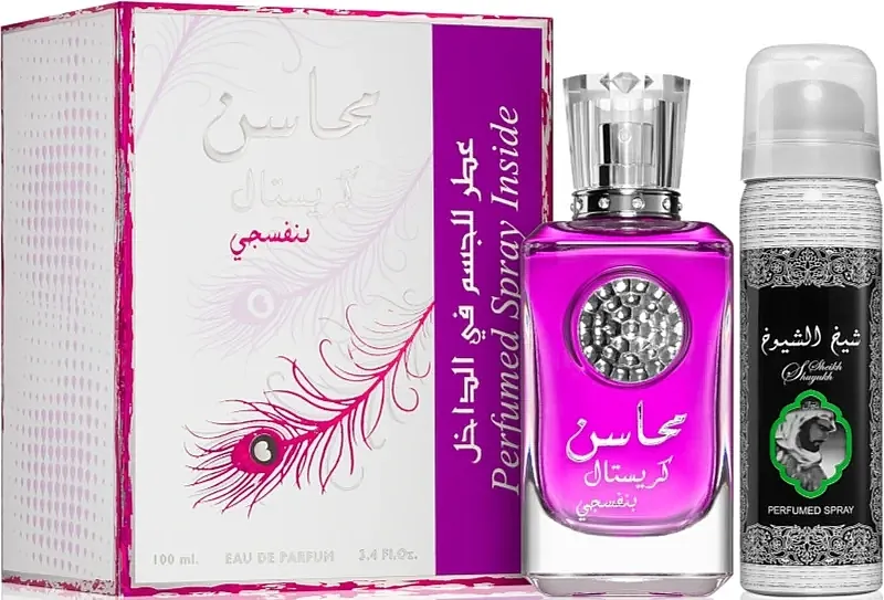 Set (edp/100ml + deo/50ml) Lattafa Perfumes Mahasin Crystal Violet &amp; Najdia