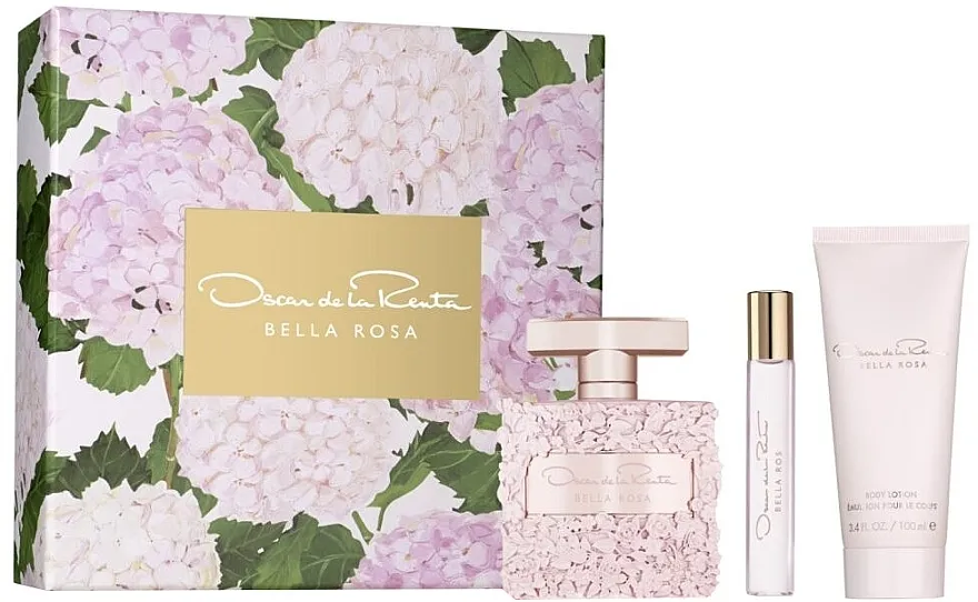 Set (edp/100ml + edp/15ml + b/lot/100ml) Oscar De La Renta Bella Rosa