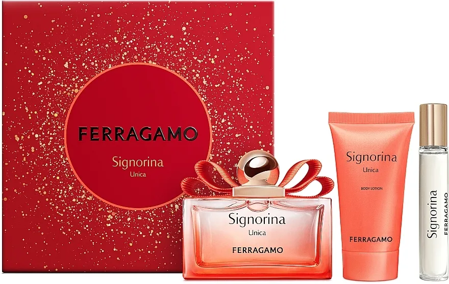 Set (edp/100ml + edp/15ml + b/lot/50ml) Ferragamo Signorina Unica